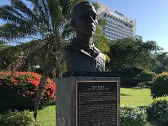 13 Bust of Paul Bogle (1820-1865) who was hanged for leading the 1865 Morant Bay protestors who marched for justice and fair treatment in Emancipation Park Kingston Jamaica